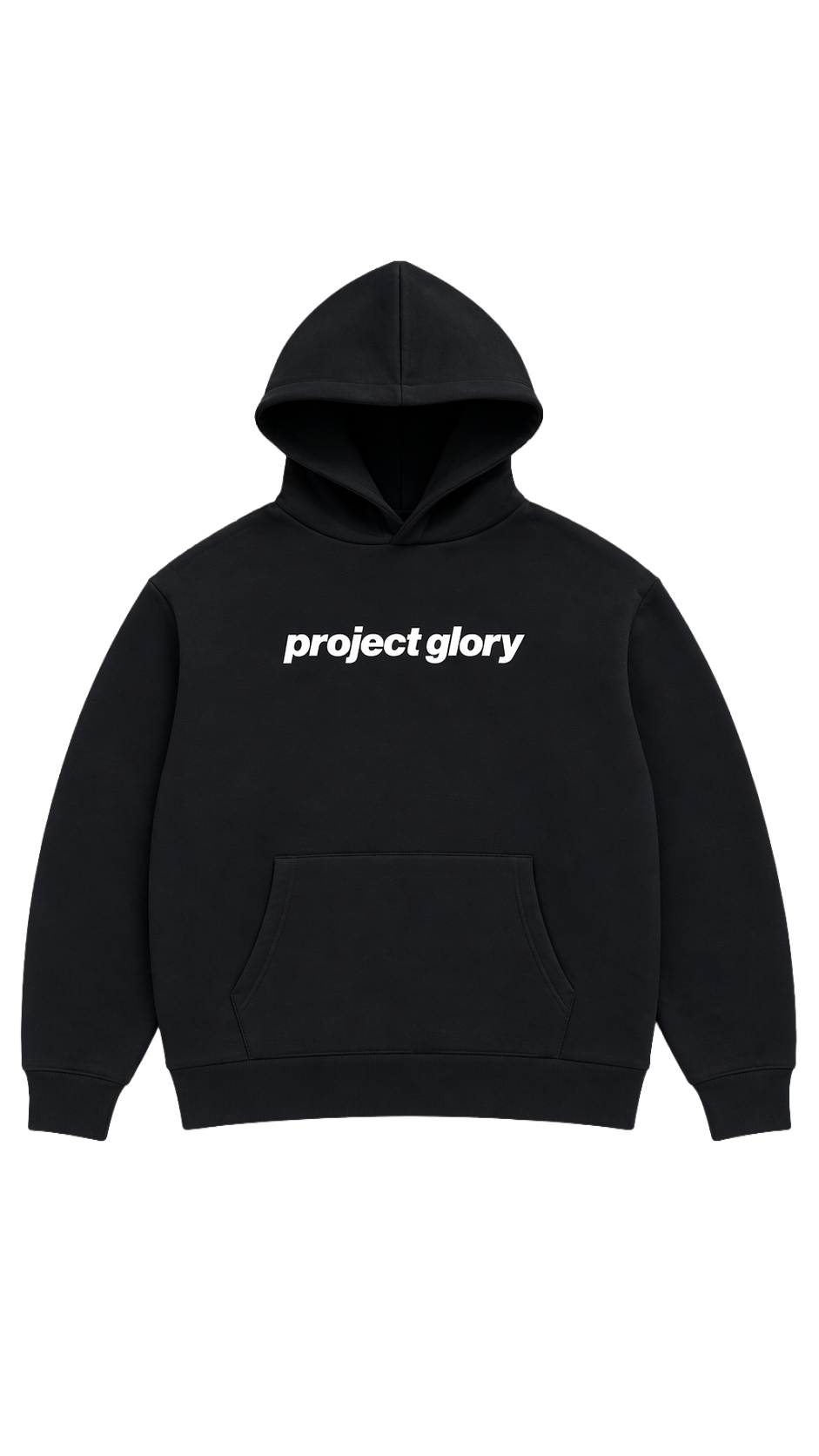 Christlicher Streetwear Hoodie mit der Aufschrift "project glory"
