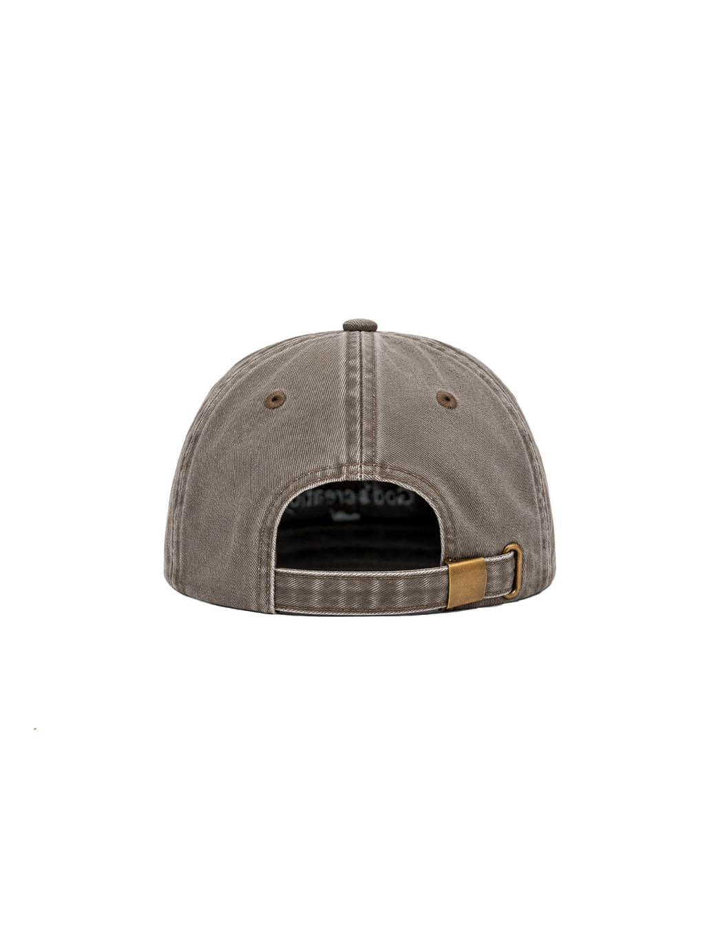 Christliche Cap in Braun von hinten