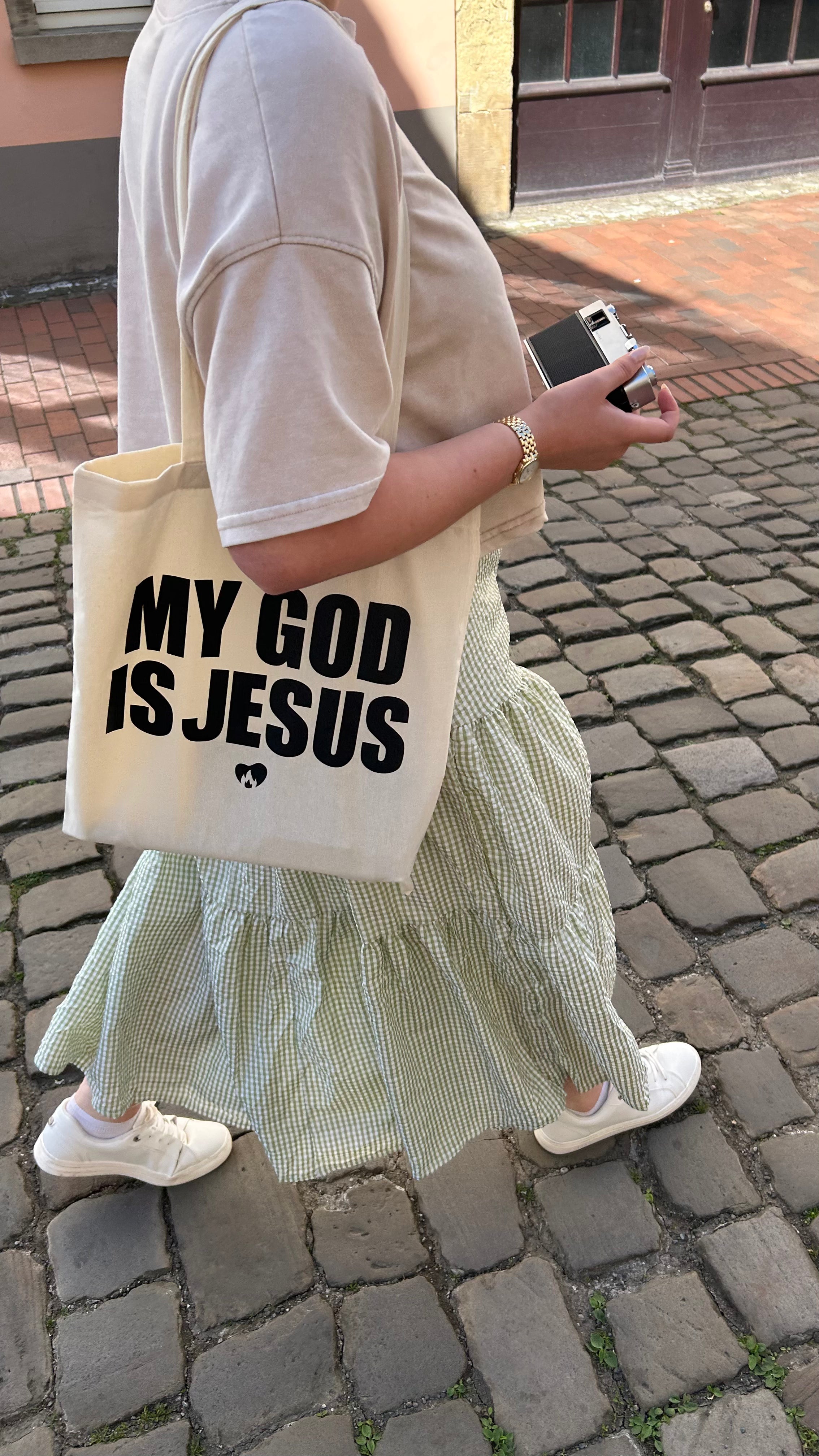 My God is Jesus Totebag