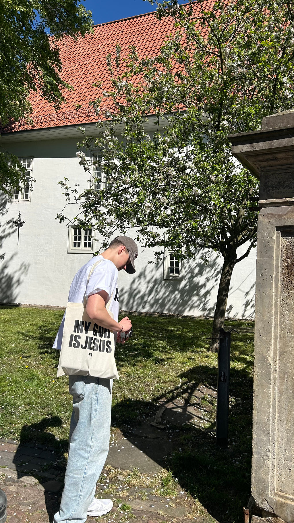 My God is Jesus Totebag
