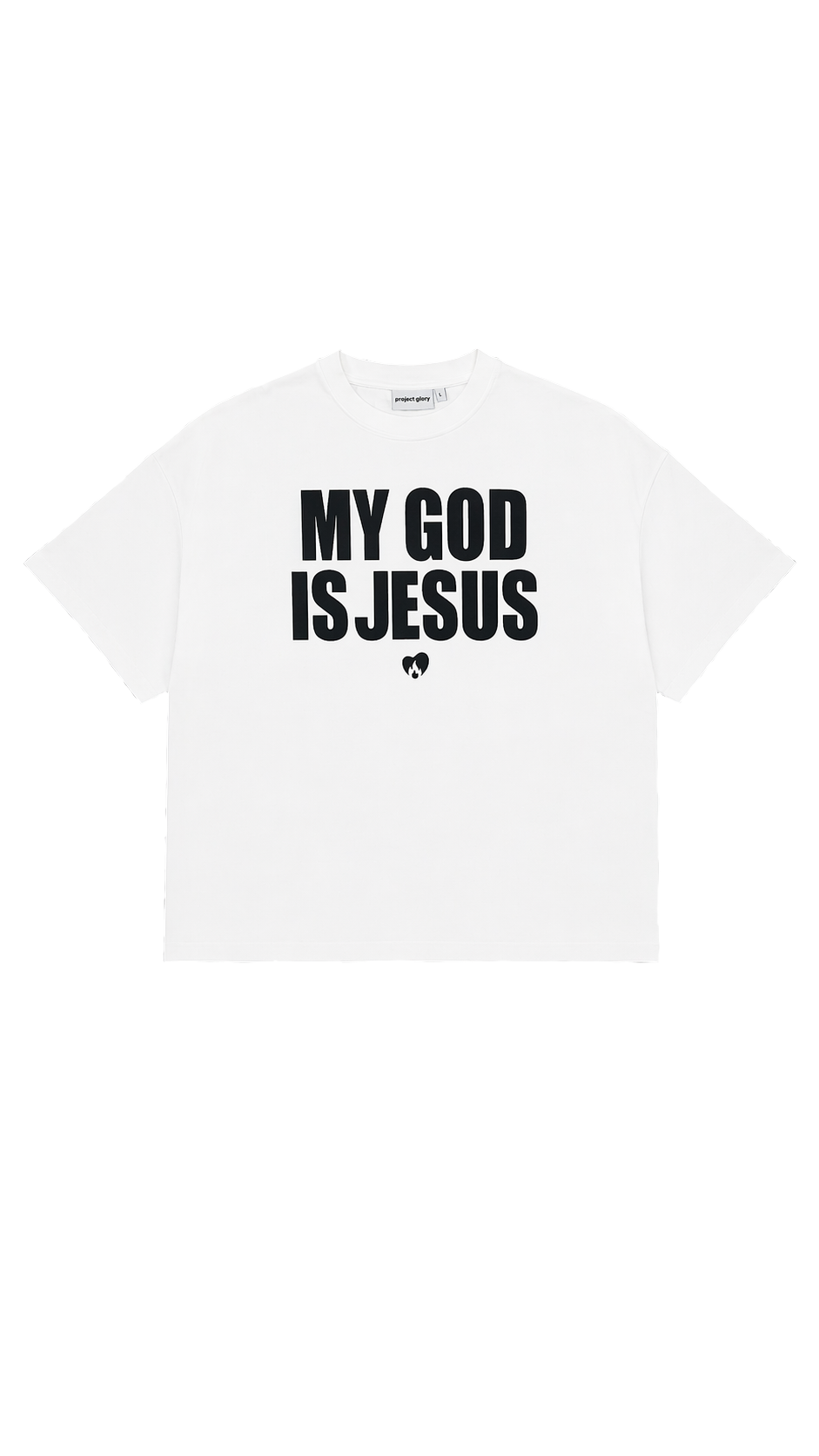 Christliches Streetwear Tshirt mit der Aufschrift "My God Is Jesus"